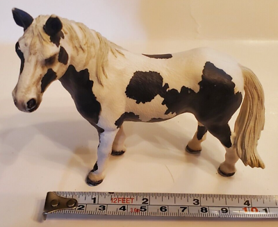 #ad Schleich PINTO MARE Black amp; White Horse Figure 13696 or 73527 Retired 2010 $11.90