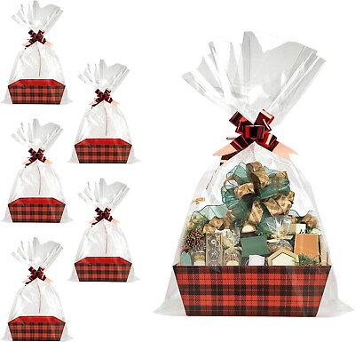#ad DIY Gift Basket Kits Baskets Wrap and Bows 18 sets $42.85
