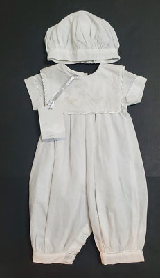 #ad 3 Months Carriage Boutique Bubble Romper Christening Baby Dedication Set **READ $44.95