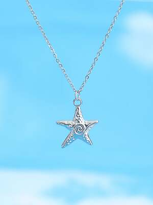 #ad Ocean Style Starfish Necklace Dainty Necklace Elegant Jewelry Creative Necklace $5.32