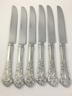 #ad 6 Reed amp; Barton RENAISSANCE Stainless Glossy Dinner Knives Flatware $24.99
