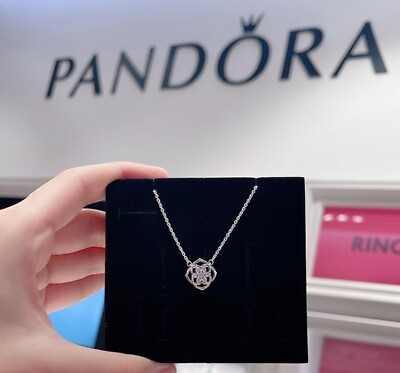 #ad #ad Authentic Pandora Necklace Chain S925 ALE Rose Petals Collier Necklace 399370C01 $42.99