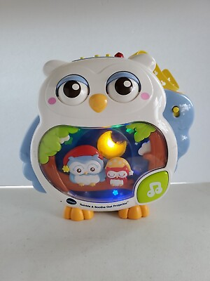 #ad Vtech Twinkle amp; Soothe Owl Projector Baby Crib Music Light HTF WORKS $69.99