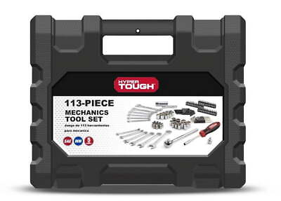 #ad #ad 113 Piece 1 4 and 3 8 inch Drive SAE Mechanics Tool Set New Condition $17.89