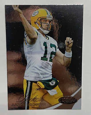 #ad 2012 Certified Football #91 Aaron Rodgers Green Bay Packers Football Card $2.99