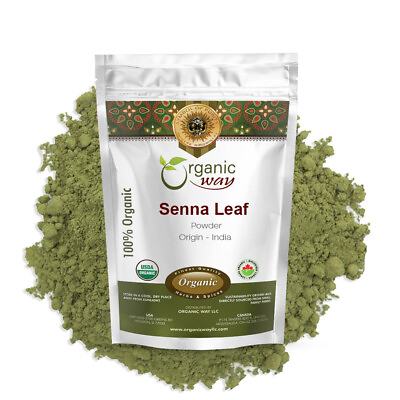#ad #ad Organic Way Senna Leaf Powder Organic Kosher amp; USDA Certified $18.99