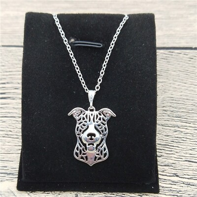 Pit Bull Puppy Dog Pet Lover Pendant Necklaces Alloy Jewelry Woman $7.95