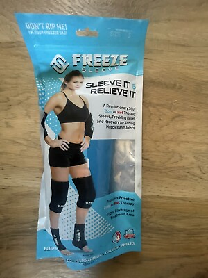 #ad FREEZE SLEEVE Small Compression Fit Helps Reduce Swelling And Pain Blue $48.99