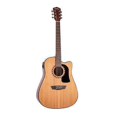 #ad Washburn D5CE Apprentice 6 String Acoustic Guitar Quick Start Pack Natural $224.42