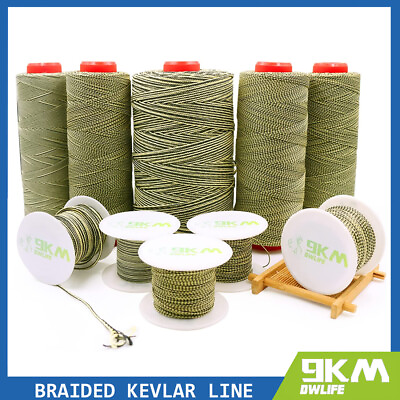 #ad Strong Kevlar Cord 80 400lb Braided Fishing Assist Line Camping Made with Kevlar $94.39