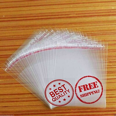 Self Adhesive Resealable 7quot; x 9quot; Clear Plastic Cellophane Poly Bags Packaging $9.90
