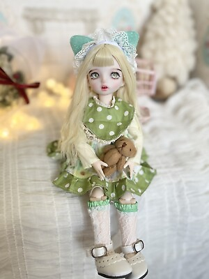 #ad 1 6 Ball Jointed BJD Doll Kids Gift Pretty Girl Full Set Eyes Dress Makeup Toys $48.99