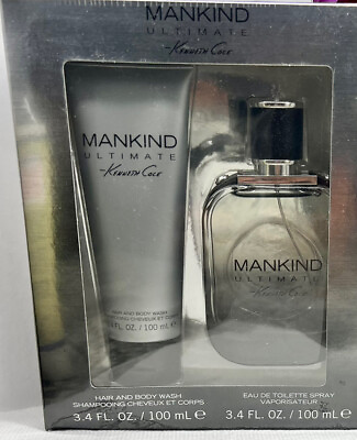 #ad #ad Kenneth Cole Manki Ultimate Gift Set Men 3.4 oz EDT 3.4 oz Body Wash NIB $27.00
