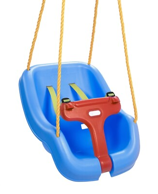#ad 2 in 1 Snug and Secure Swing High Back Swing Can Hold up to 50 lbsBlue $27.67