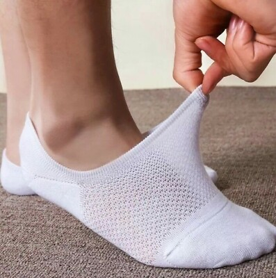 #ad 10Pack Men Women Cotton Bamboo Socks No Show Ankle Low Cut Sport Nonslip Breathe $12.99