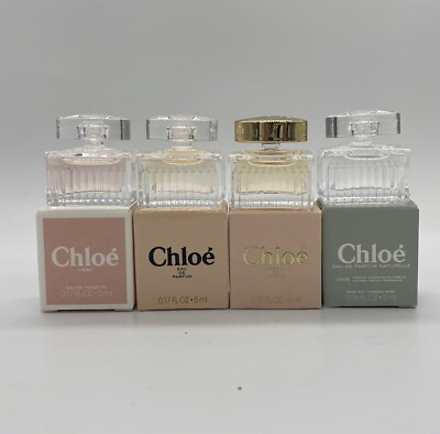 4pc Chloe Perfume Miniature Collection each 5ml 0.17oz New in boxes $55.99