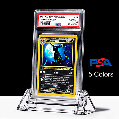#ad #ad PSA Acrylic Stand Clear Color For Graded Card Display Slab Holder $9.95