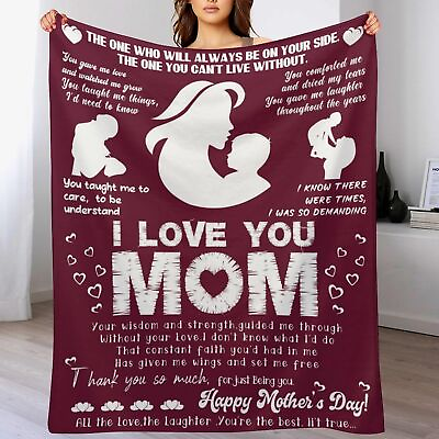 #ad Gifts for Mom Birthday Gifts Soft Flannel Fleece Blanket Daughter Son to My M... $21.23