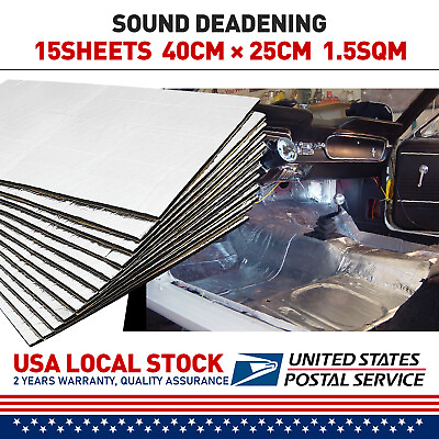 #ad 40quot;x25quot; Sound Deadener Car Insulation Automotive Heat Shield Self adhesive US $26.49