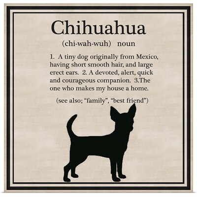 #ad Chihuahua Poster Art Print Dog Home Decor $29.99