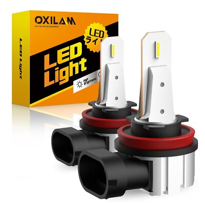 #ad OXILAM LED H11 Headlight Bulb Kit High Low Beam Light Fog 30W 6500K 2000LM $12.15