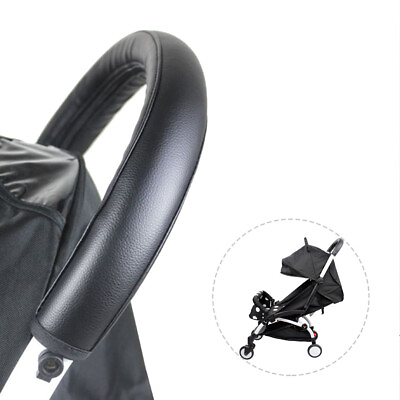 #ad Baby Stroller Handrail Case Cover Stroller Accessories Leather Handle Cover $9.36