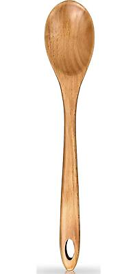 #ad 12.5 Inch Large Wooden Spoon for Cooking Utensils Serving Beech Spatula Long Non $15.44