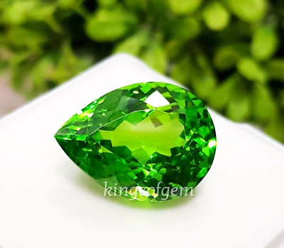#ad 31 Ct Green Peridot Pear Cut Loose Gemstone Best Sale Going on $14.10