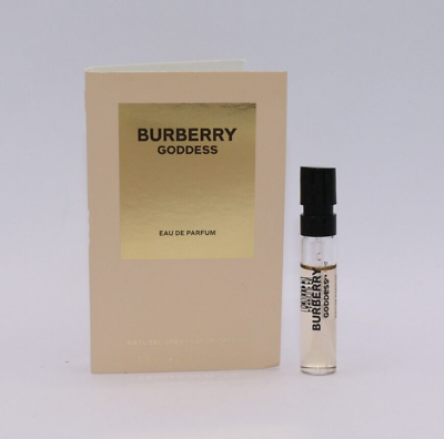 Burberry Goddess Eau de Parfum EDP Women#x27;s Official Sample Spray 1.5ml 0.05 oz $11.49
