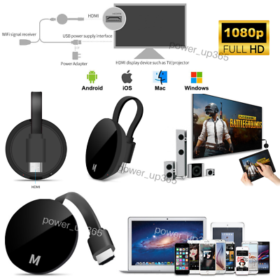 #ad 1080P TV Dongle Wifi Wireless Mirascreen HDMI HD Display Media Streaming Video $20.99