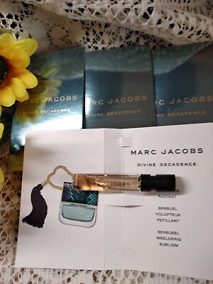 DIVINE DECADENCE EDP MARC JACOBS Women 0.04 fl.oz. Carded Perfume SAMPLES Lot X4 $17.39