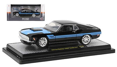 #ad Ford Mustang Foose Gambler 514 1970 M2 Machines 1 24 Blue amp; Black Diecast R113 $35.00