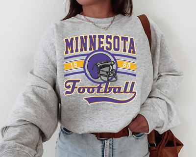 Vintage Minnesota Crewneck Viking Sweatshirt Fan Gift Christmas Sweatshirt $9.95