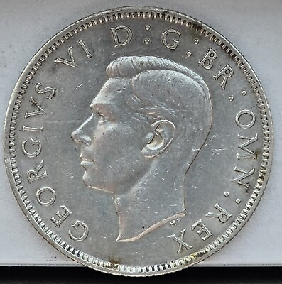 #ad Great Britain 2 Shillings 1943 silver coin $7.99