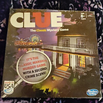 #ad 🔥CLUE Board Game With 2 Versions: Classic Mansion Game amp; Boardwalk New amp; Sealed $12.99