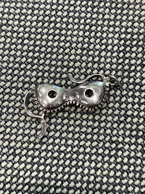 #ad Vintage Sterling Silver Masquerade Mask Pendant $45.00