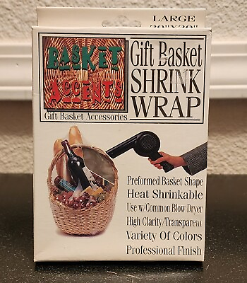#ad Gift Basket Shrink Wrap Large 30quot;x30quot; $6.50