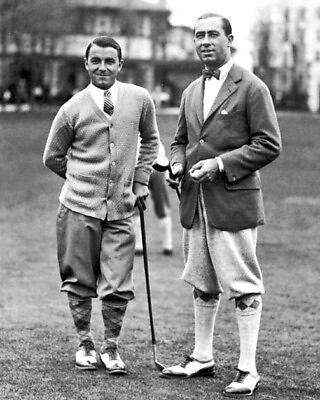 #ad 1924 Golfers WALTER HAGEN and GENE SARAZEN Glossy 8x10 Golf Photo Print Portrait $5.49