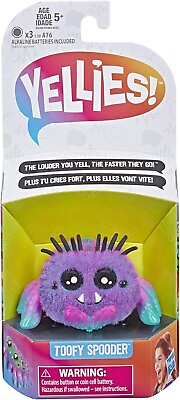 #ad Yellies Toofy Spooder Voice Activated Spider Pet $12.95