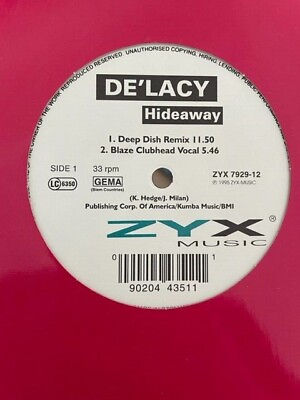 #ad De#x27;Lacy – Hideaway 12quot; House Vinyl 1995 Deep Dish Blaze Dubfire amp; Sharam ZYX GBP 25.00