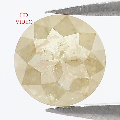 #ad Natural Loose Round Diamond Yellow Color Round Rose Cut Diamond 1.08 CT N1247 $146.00
