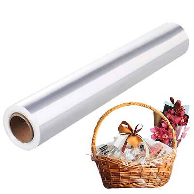 #ad WRAP ROLLS FLORIST GIFTS HAMPERS CLEAR CELLOPHANE CHRISTMAS 40cm $22.99