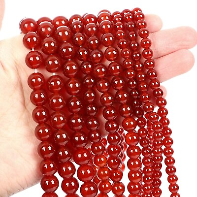 Natural Gemstone Round Spacer Loose Beads Jewelry Making 4mm 6mm 8mm 10mm 12mm $6.49