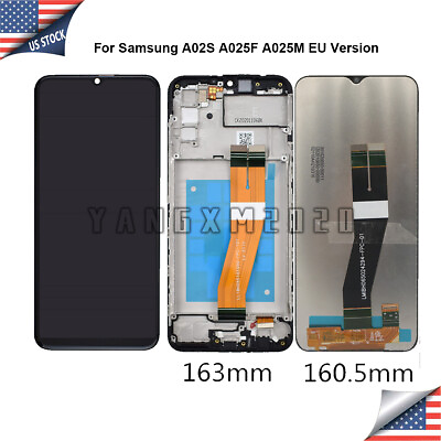 #ad For Samsung A02S A025 SM A025M DS A025F LCD Display Touch Screen Frame EU ver. $18.20