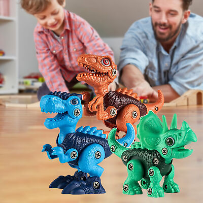 #ad 1 Set Dinosaur Model Toys Assembly Skills Training Boys Girls Building Toy $40.07