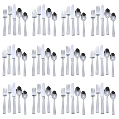 #ad Reed amp; Barton Stainless CRESCENDO II 65 Piece Flatware Set New Other $129.99
