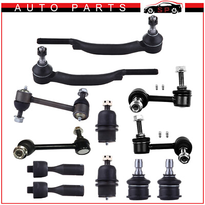 #ad 12pcs For 2002 2003 GMC Chevrolet Complete Front Rear Tie Rod End Sway Bar Links $73.76