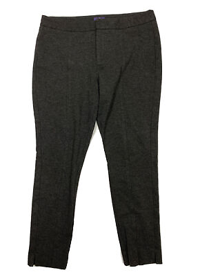 #ad NYDJ Pants Women Size 10 Measure 32x27 Dark Gray Lift Tuck Tech Cropped $10.20