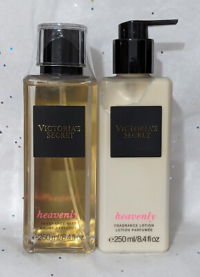 #ad #ad Victoria#x27;s Secret HEAVENLY Fragrance Mist amp; Body Lotion Set 8.4 fl oz Each NEW $35.00
