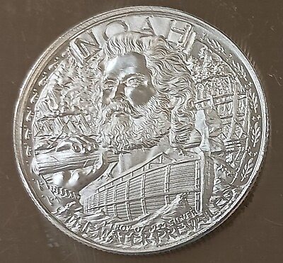 #ad New NOAH#x27;S ARK TWO BY TWO 1 ozt .999 Fine Silver Round BU $36.00